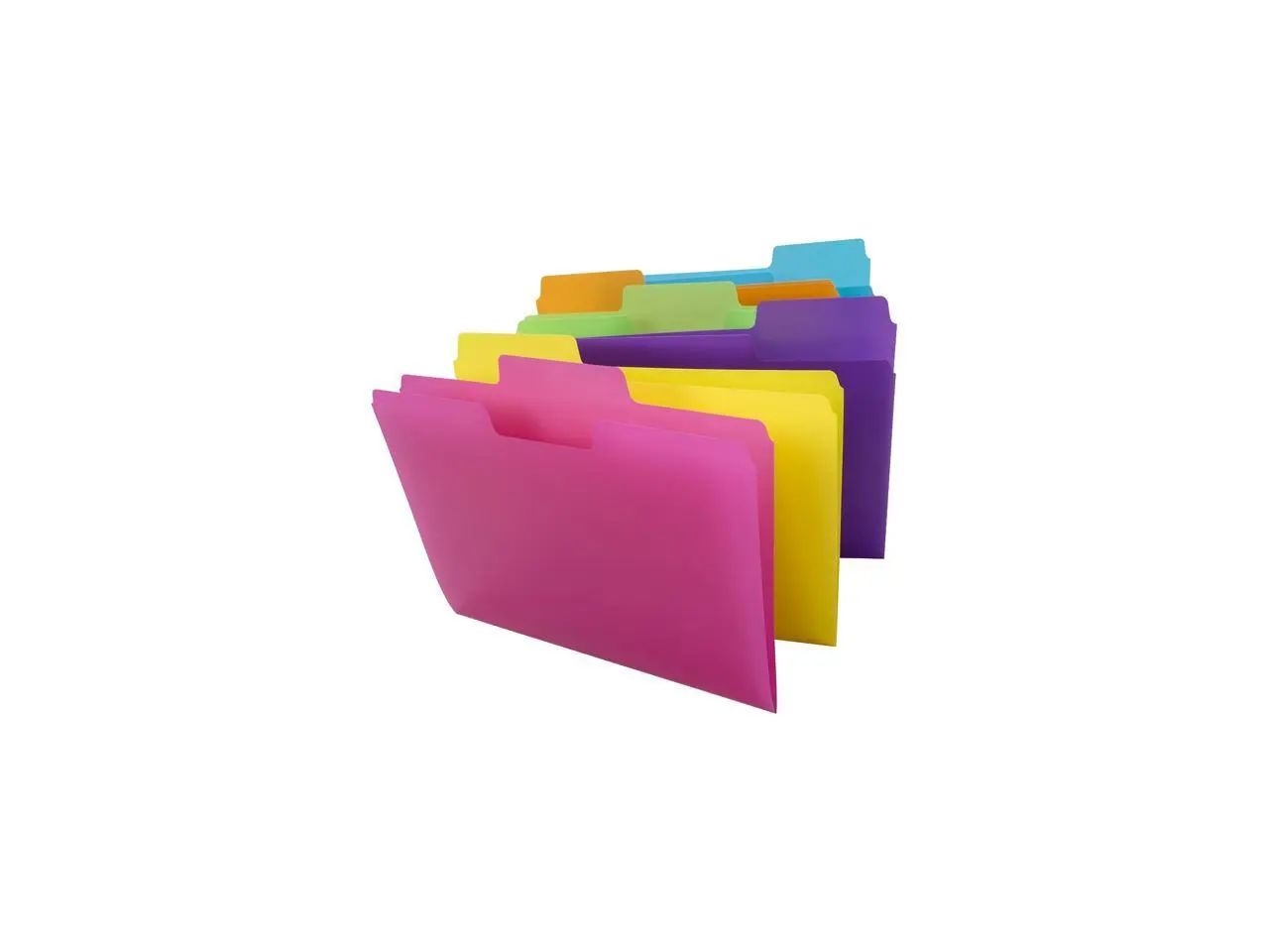 Smead Folder,Ltr,Poly,18/Pk,Ast 10515
