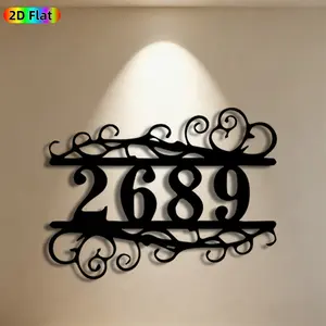 1pc Vintage Number 2689 Metal Wall Art,Vintage Number 2689 Statue Mural, Ideal Gift for New Year, Christmas, Home Decor Enthusiasts, Rust-Resistant Metal Wall Decor Wall Sculptures, Perfect for Living Room Wall & Garden Fence Decor Enthusiasts