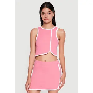 Compression Rib Cropped Tank Top