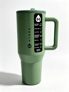 HydroJug 40 oz, Food Grade Stainless Steel Leakproof Coffee Cup, Keep Water Cold All Day, Perfect Fits Car Cup Holder, Less Refills For Home Work Gym Camping,leak proof tumbler with lid,BPA free stainless steel travel mug Drinkware outdoorfun