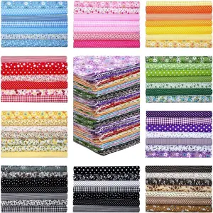 70 PCS Cotton Bundle,10x10 Inch Precut Fat Squares & Scraps for Quilting,, Sewing, Clothing| Floral Small Print Patchwork for Beginners & Professionals