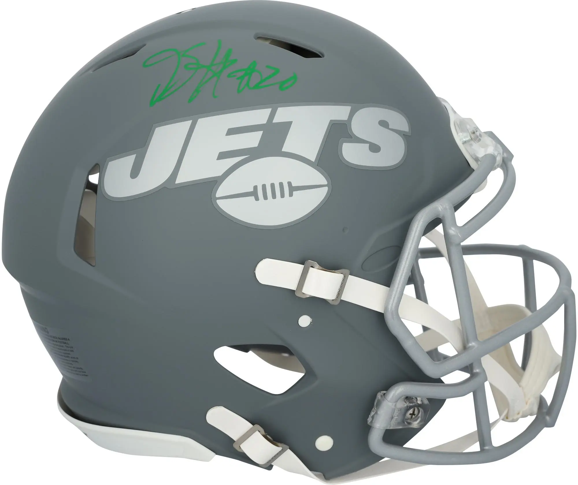 Breece Hall New York Jets Autographed Riddell Slate Speed Authentic Helmet - Fanatics Authentic Certified