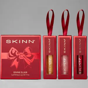 Skinn Cosmetics Divine Elixir Luminous Lip Oil Trio - Holiday Edition