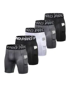 Men's Letter Tape Pocket Boxer Brief, Quick Drying Breathable Comfortable Compression Sport Underwear for Men, Casual Men's Underwear for All Seasons, Sport Briefs