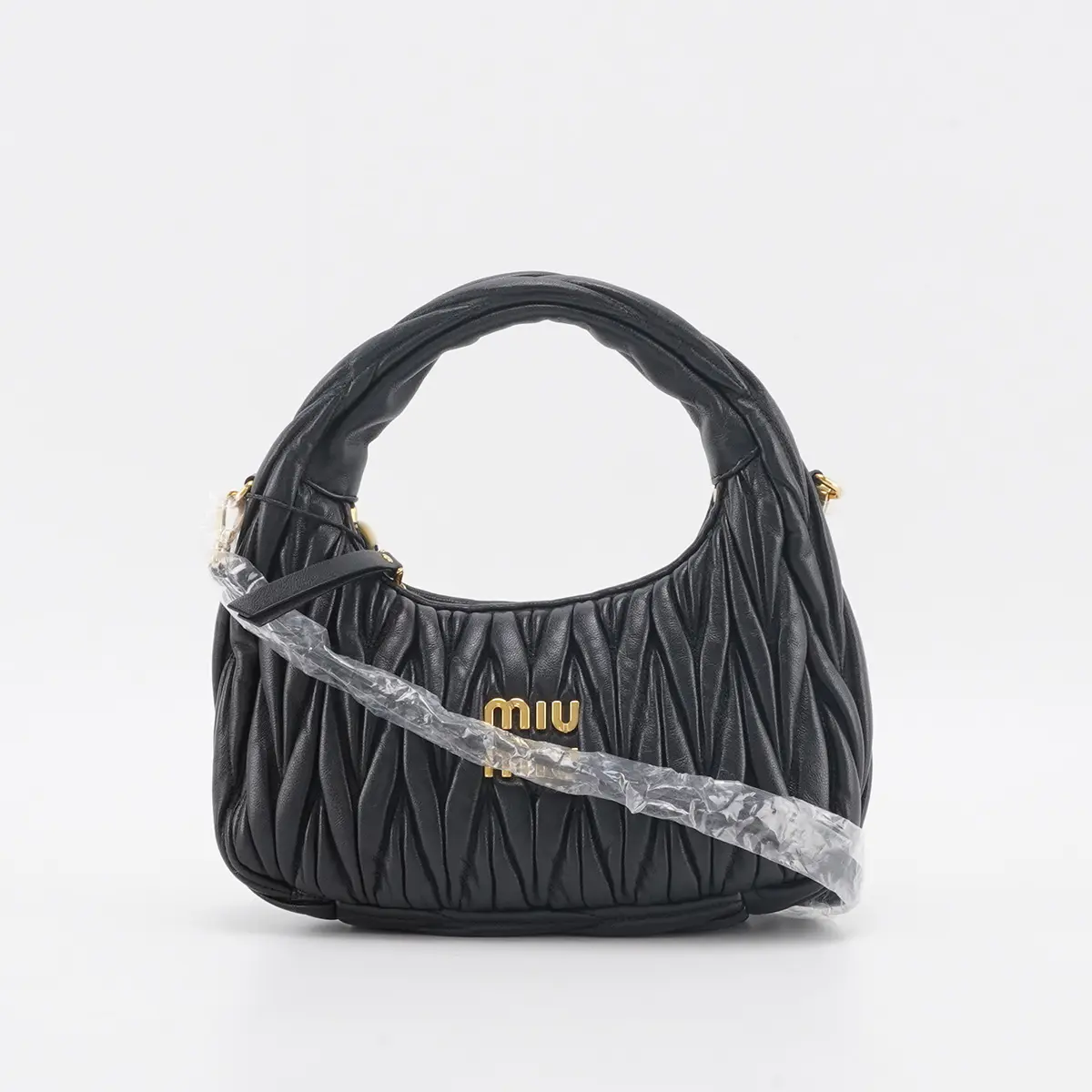 Pre Loved Miu Miu Matelasse Miu Miu Black Matelasse Crystal Flap Bag | Pre-Owned The  main image 4