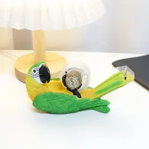 Parrot Resin Tape Dispenser Set, Cute Office Desk Accessory, Desktop Tape Dispenser with Abs Material, Office Decorations
