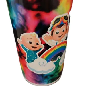 Insulated Toddler Customized Sippy Cup with Cap Jand - Rainbow Design, Reusable, Safe for Toddlers, Ideal for Daily Use