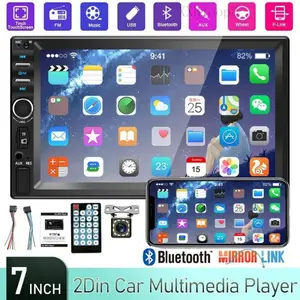 Car Stereo Double Din Radio Touchscreen with Backup Camera, Car Stereo Touch Screen Car Radio, Bluetooth Calling,