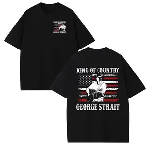 The King Of Country Shirt, George Strait Shirt, Graphic Tee, Unisex Fashion, Full Color, Full Size, For Men, For Women, Full Colors , Full Sizes.