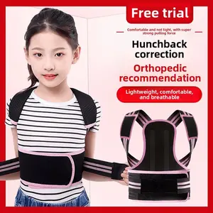 Children's anti-hunchback back aligners, adolescent students writing, good sitting posture, gear adjustment and correction belt