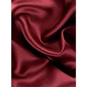 Burgundy Silky Stretch Satin