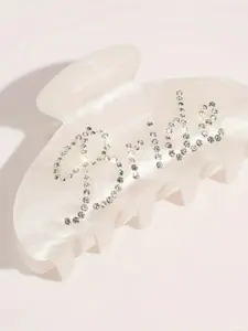 "bride" Rhinestone Hair Claw Clip, Elegant Non-Slip Medium Hair Clip, Perfect for Weddings, Bachelorette Parties, Bridal Showers, Engagements