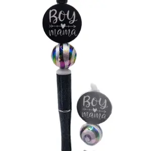 BOY MAMA SET Beaded Keychain and Pen