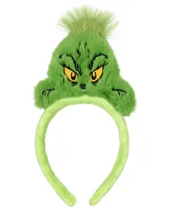 Dr. Seuss How The Grinch Stole Christmas Headband Embroidered Character Fabric Hairband Hair Accessory