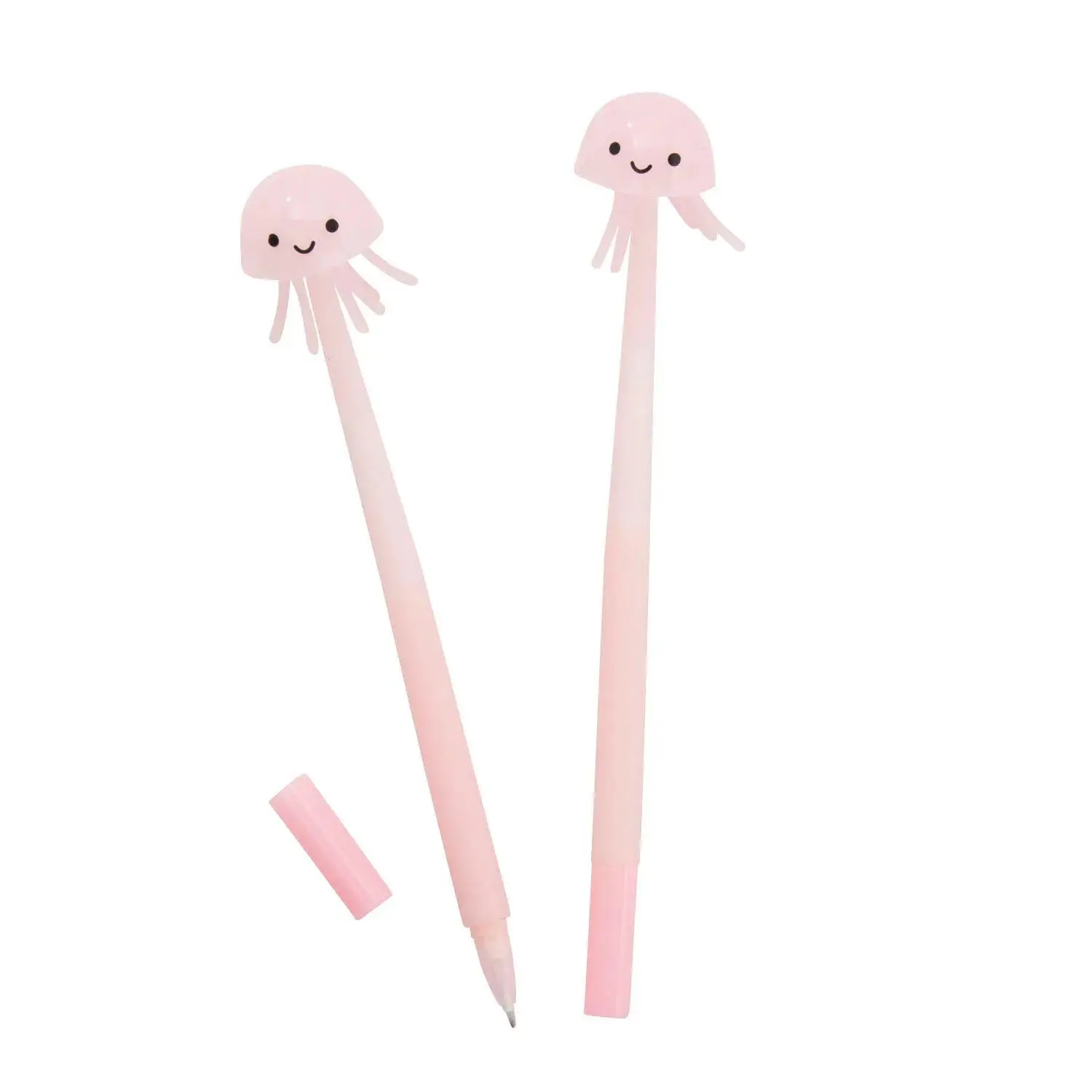 8" Silicone Wiggle Pens with Jellyfish Topper - 12 Pc.