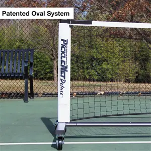 Champion Sports  On Court & Off Court Pickleball Net with Wheels, Portable Net, Weatherproof