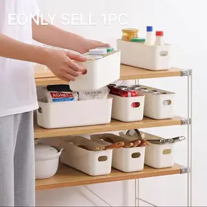 Drawer-style household sundries storage box, desktop long strip organizing frame, narrow hand-held organizing mirror cabinet partition storage box