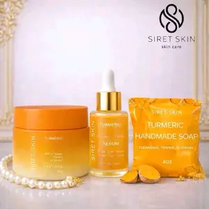Turmeric Glow Trio Set (Face Cream, Serum & Soap)