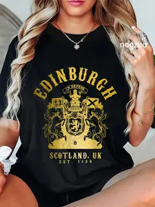 100% Cotton Edinburgh Scotland UK Vintage Scottish T-Shirt