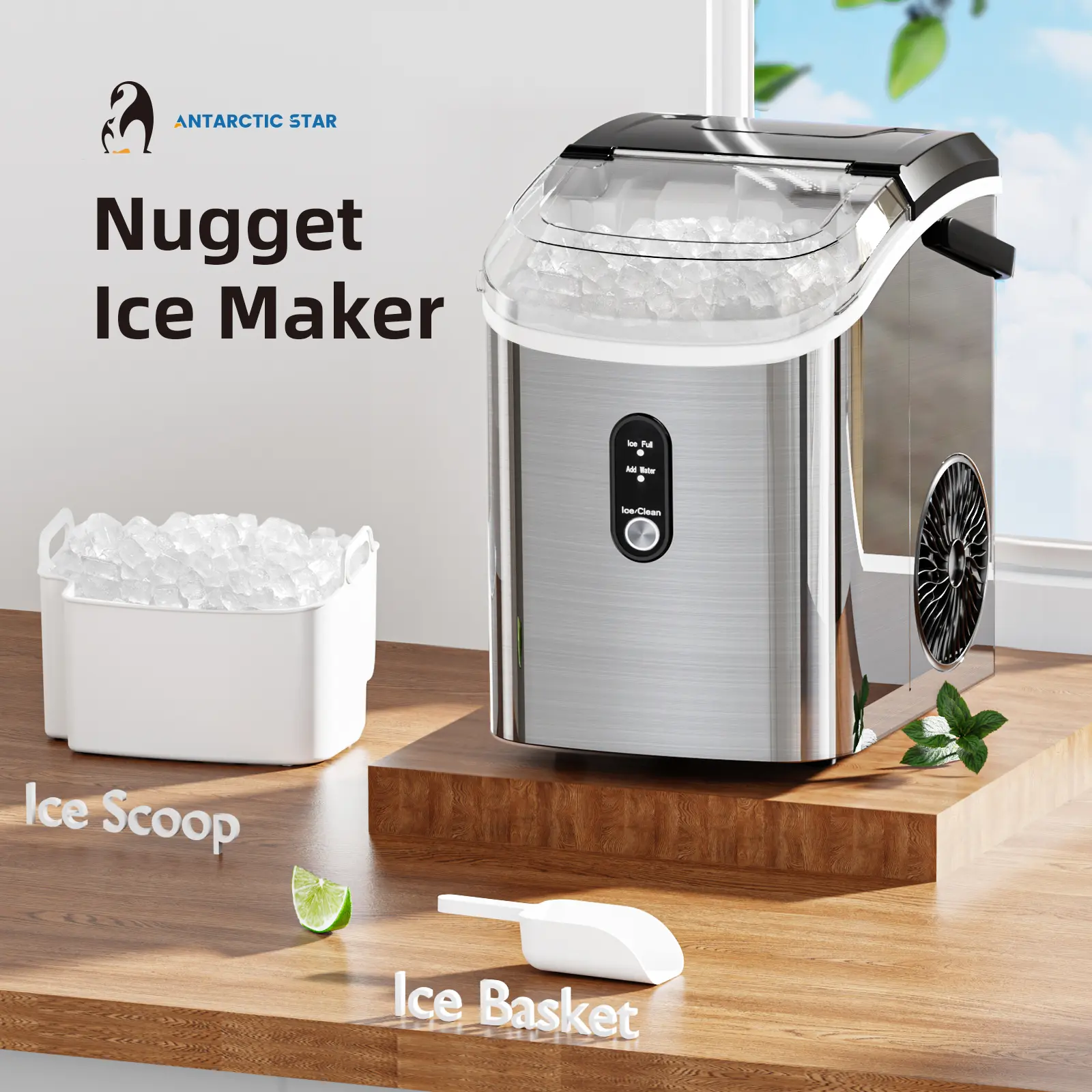 Soft ice（33lbs/day）With handle Silver