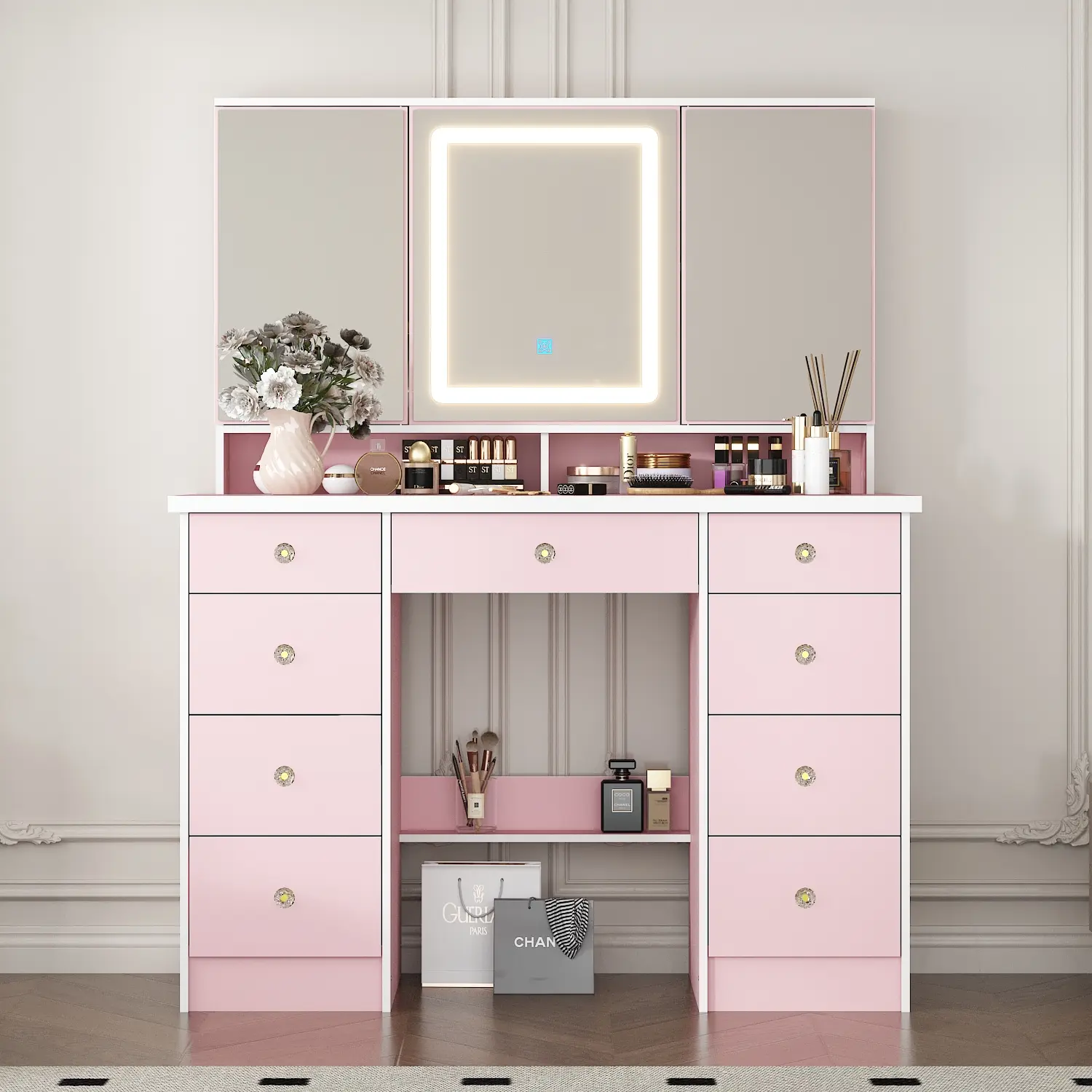 Normal Desk-LED Light-Pink