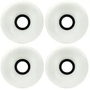 Blank Longboard Wheels 4 pack - 70mm Solid White