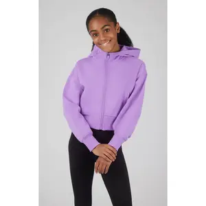 Scuba Full Zip Everyday Hoodie Jacket | Paisley Purple