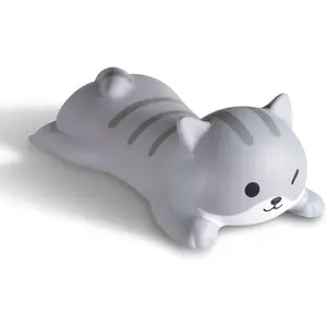 Cute Wrist Rest Support for Mouse Keyboard Computer Elbow Pad Arm Rest for Desk Ergonomic Kawaii Office Supplies Slow Rising PU Mouse Pad Cat