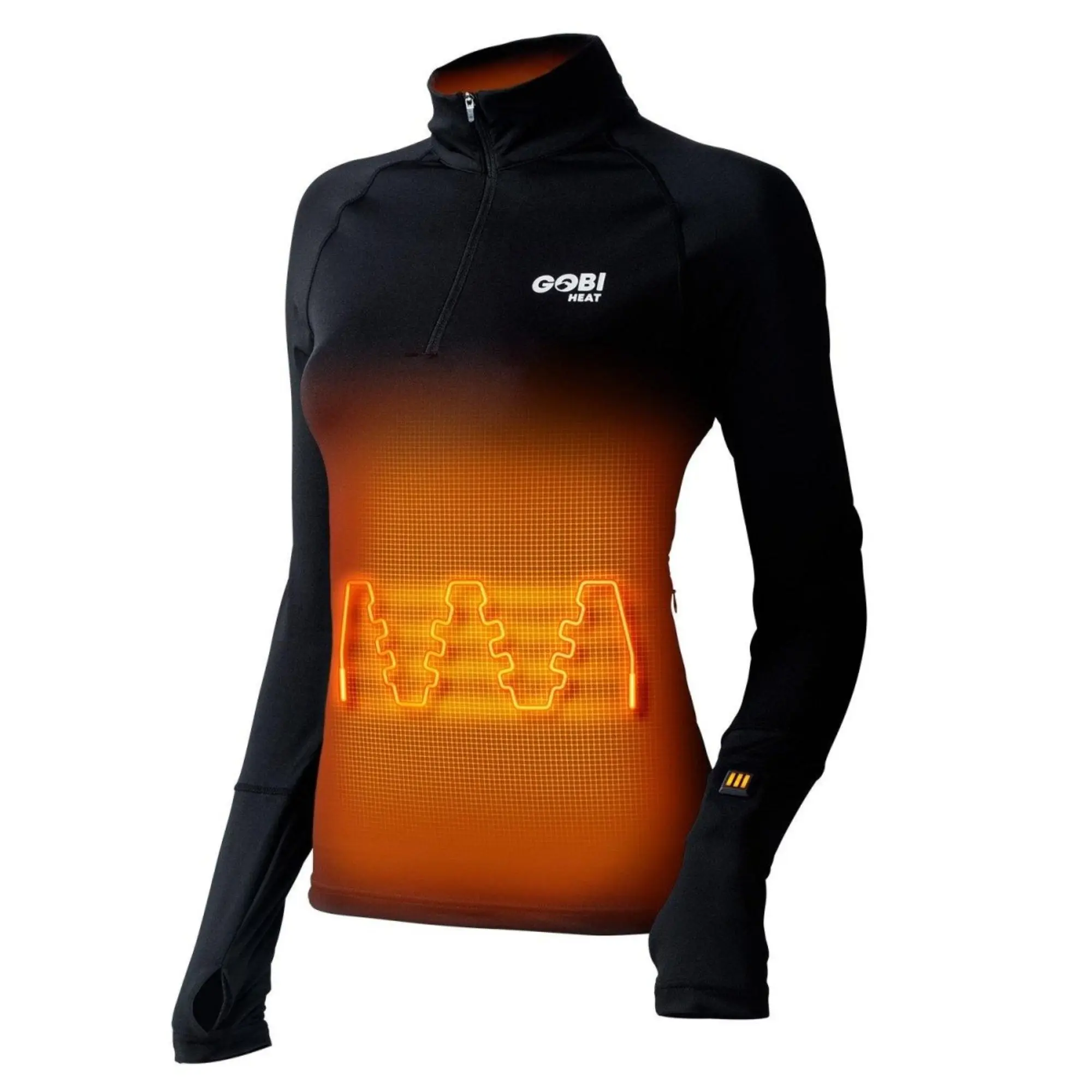 Basecamp Women’s Heated Base Layer - Stylish Heated Base Layer with 3 Heat Zones, Up to 8 Hours of Customizable Warmth, Lightweight Design