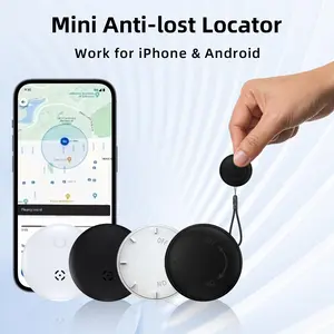 Location tracker, GPS, mini portable model, precise positioning and rapid tracking, dual system compatibility, 1-year long battery life, replaceable battery, outdoor/outdoor travel all-round anti-loss protection, essential for pet owners