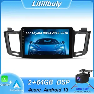 Car stereo for TOYOTA RAV4 2013-2018 touch screen has Android Auto Wireless Carplay, Bluetooth WIFI supports GPS Navigation
