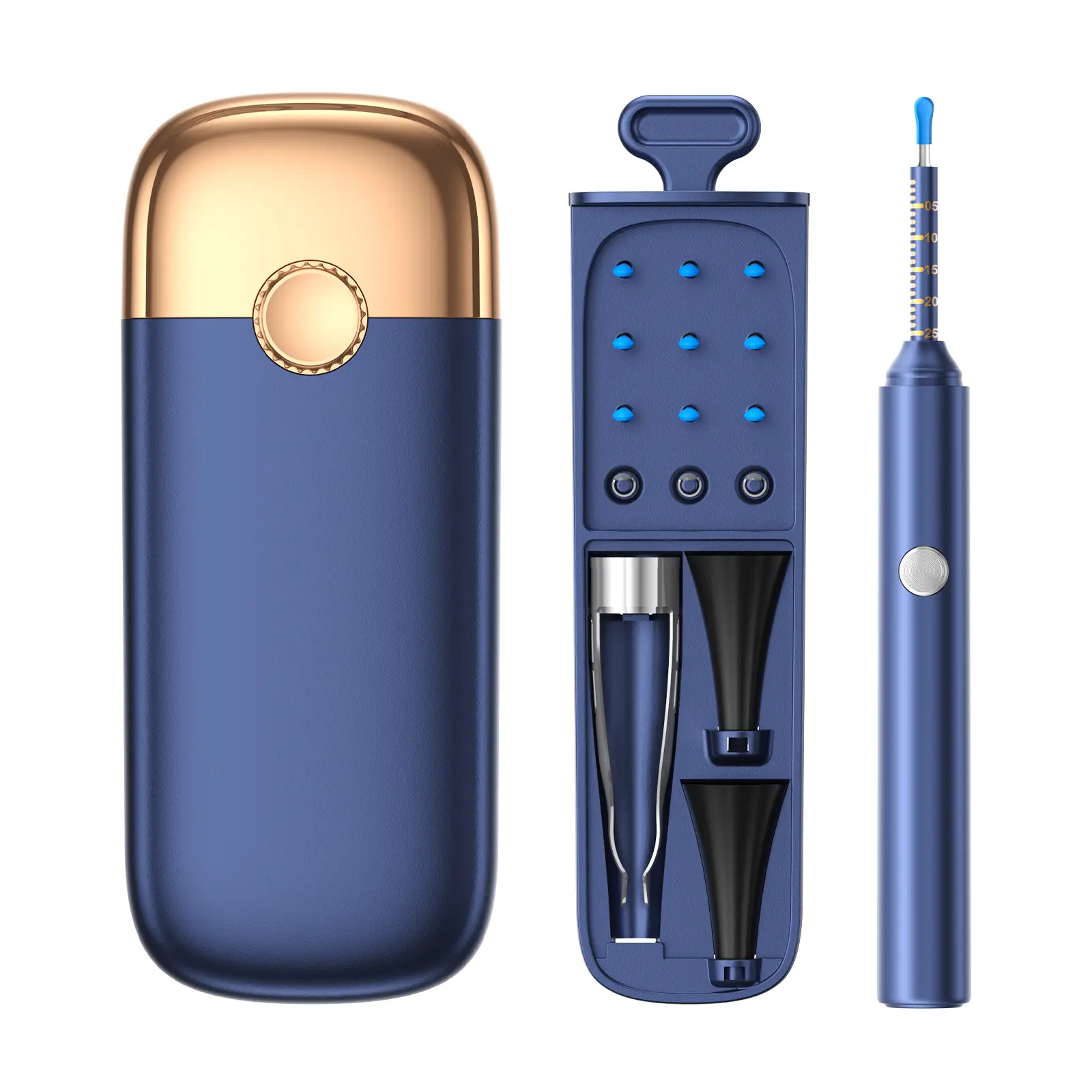 Earwax Removal Tool with Camera, Wi‑Fi Visual Ear Cleaner with Silicone Tips, Ear Picks, Tweezers, and Storage Case