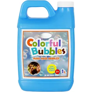 Concentrated Bubble Solution, 1 L/ 33.8 OZ Refill for Bubble Machines, Giant Wands, and Blowers - Up to 2.5 Gallons for Kids' Birthday Parties electric truck car w car w utv w