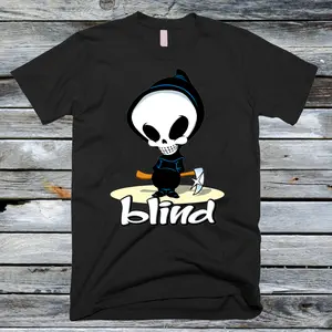 Vintage Blind Skateboards Classic T Shirt, Gift For Birthday, Holiday, Christmas, Woman, Man Shortsleeve Classic Clothing Fabric
