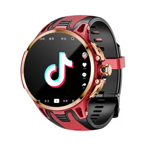LOKMAT 4G Wearable Smartwatch, Hot TikTok Toy Foreign Trade Version, 1.75in AMOLED Screen, Rotating Camera, WiFi Connectivity, Artificial Leather Band, Built-in Memory