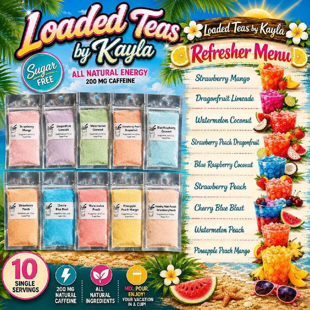 10 LOADED TEA's REFRESHER MENU 200 Mg Caffeine 10 LOADED TEA's REFRESHER MENU 200 Mg Caffeine