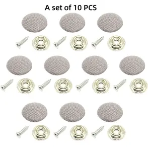 A set of 10 clamp-type rivet fixers with maintenance buttons for internal roof fasteners and roof fasteners, suitable for car roof clamps, vehicle interior clamps, roof cloth repair tools, and roof clamp-type rivet fixer maintenance buttons