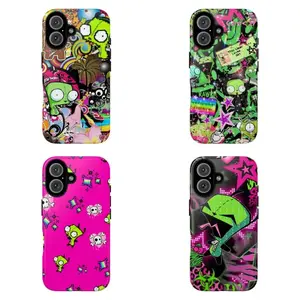 1nvader Z1m G1R Phone Case, Cartoon Fan Aesthetic Protective Cover For iPhone 11 12 13 14 15 16 17 Pro Max For Samsung S26 S25 S24 S23 S22-Gift For Her/Him/Fans