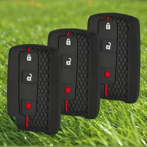 Silicone Car Key Fob Cover Case Protect Skin Bag Shell for TOYOTA Corolla Verso 2004 2006 2007 Prius Gen 20 2005 2008 Key Fob Protector Car Key Accessory