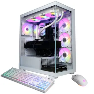 CyberPowerPC SLC10780CPGV7 Gaming Desktop PC, Intel Core Ultra 9 285K, 32GB DDR5, GeForce RTX 5080 16GB, 2TB PCIe 4.0 NVMe SSD, WiFi/BT, RGB Gaming Keyboard/Mouse & Windows 11 Home