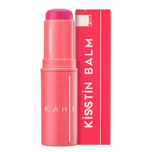 KAHI Kisstin Balm Pink - Skin-Refining Face Balm Moisturizer & Makeup Stick - Nourishing Beauty - Multi-use Face Makeup-enhancing Glow (0.32 fl oz)
