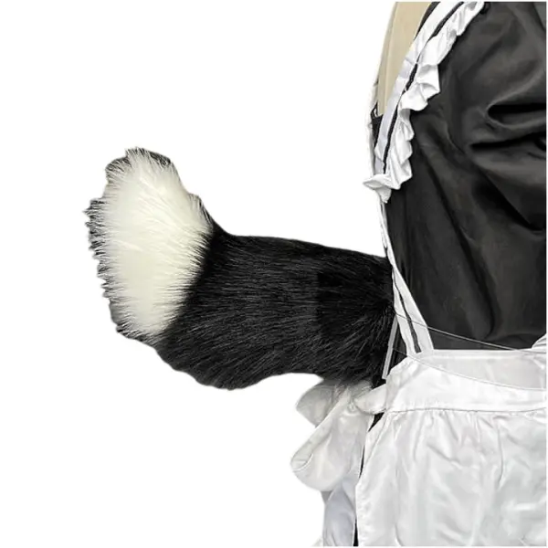 Synthetic Cotton Electric Simulated Fox Tail - Remote Control, Voice-Activated Party Accessory for Cosplay Events, Comic Conventions, Whimsical Accessories