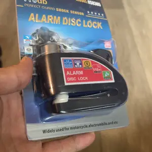 【Black Friday】Motorcycle Bicycle Disc Brake Lock with Alarm, Round Disc Aluminum Alloy Anti-Theft Reminder, Security Protection Accessories Motorcycle Locks Anti Theft for Bikes and Motorcycles #GLOBAL PICKS