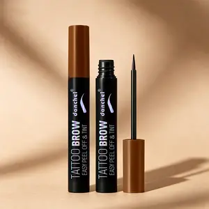 Danchel 2 Counts Peel-Off Brow Tint, Fast-drying & Quick Film-Forming, One Peel Locks in Your Brow Look, Long-Lasting, Waterproof & Smudge-Proof, Effortless Application, Even Color Payoff, Creates Defined, Exquisite Brows