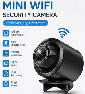 mini Wifi Surveillance camera Full HD  Video, intelligent  camera, mobile remote application, anytime, anywhere viewing, Good Housekeeping Assistant,  camera, can be viewed remotely (without SD card), USB plug in for use wireless Safety Local