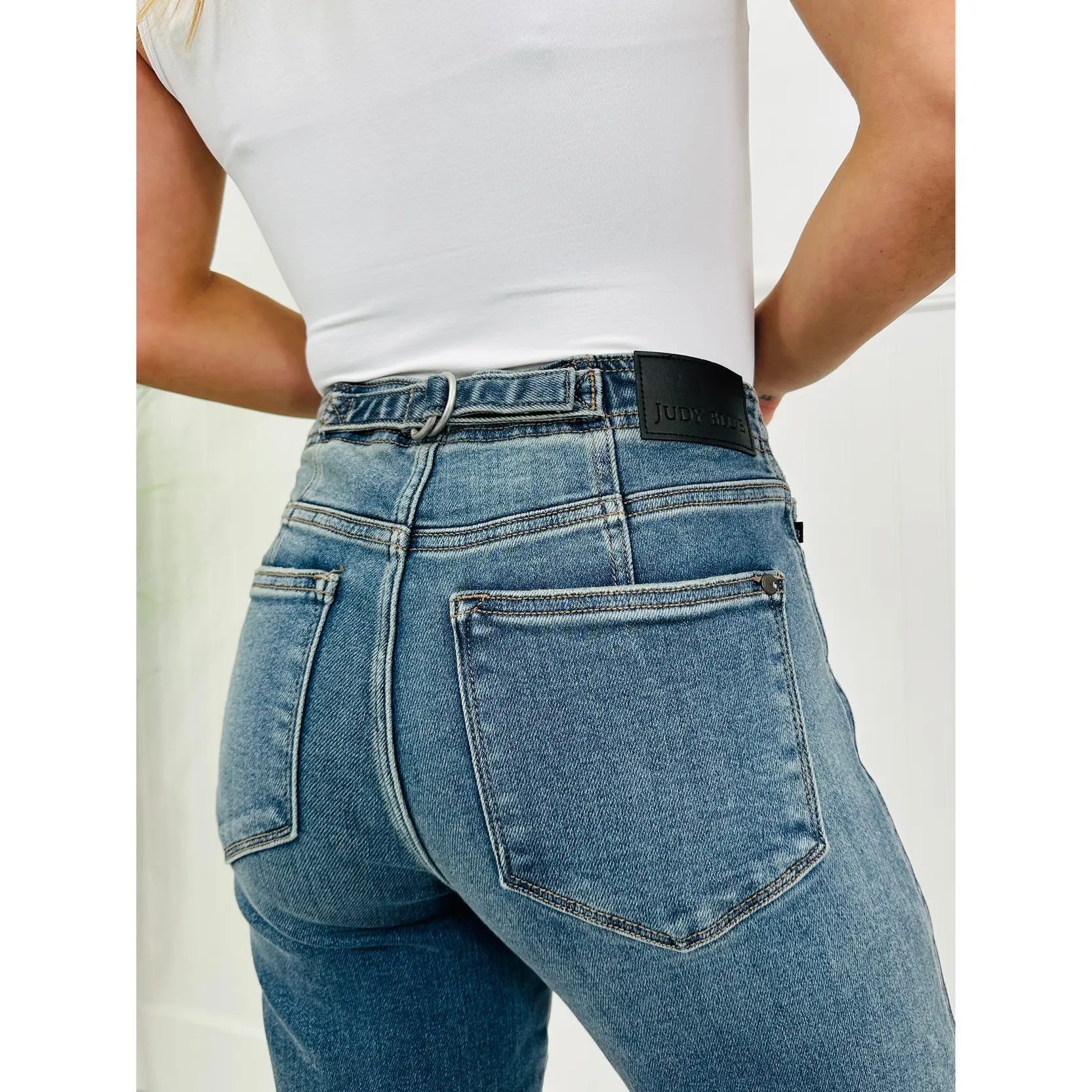 Judy Blue Never Going Back Adjustable Boyfriend Jeans