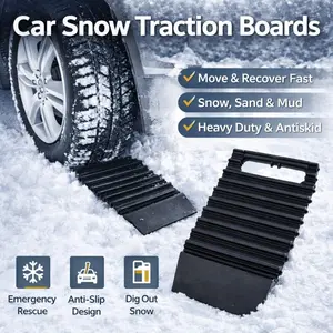 Car Snow Recovery Board, Vehicle Tire Anti-Slip Pad, Emergency Self-Rescue Tool, Off-Road Mud Sand Snow Anti-Slip Escape Mat