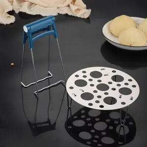 2pcs Stainless Steel Foldable Steaming Rack,  Round Egg Steamer, Mesh Steamer Basket for Home Use