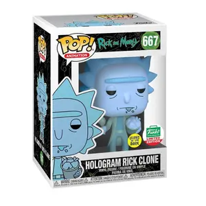 Funko POP! Hologram Rick Clone (GITD) Rick and Morty #667 [Funko Holiday]