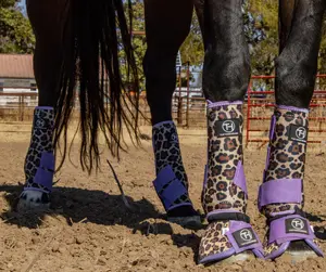Cheetah/Lavender Bell Boot